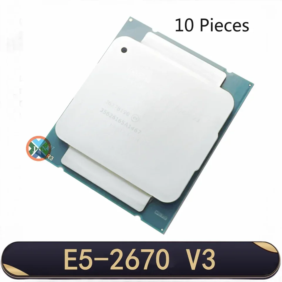 10ks Xeon CPU E5-2670V3 SR1XS X99 2,30 GHZ 30M 12-CORES E5 2670 E5-2670 V3 LGA2011-3 Procesor E5 2670V3 CPU