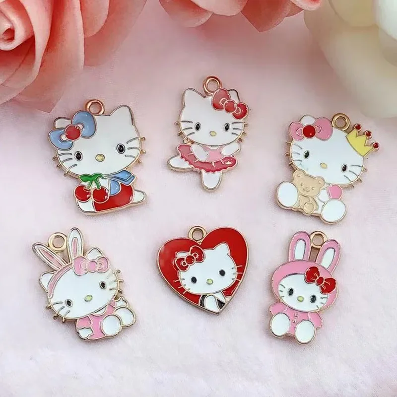 10ks zliatinové kvapkanie ropného kúzla Karikačné náušnice Prívesok DIY Keychain Náhrdelník šperky prívesok Náhrdelné kúzla Smallové kúzla