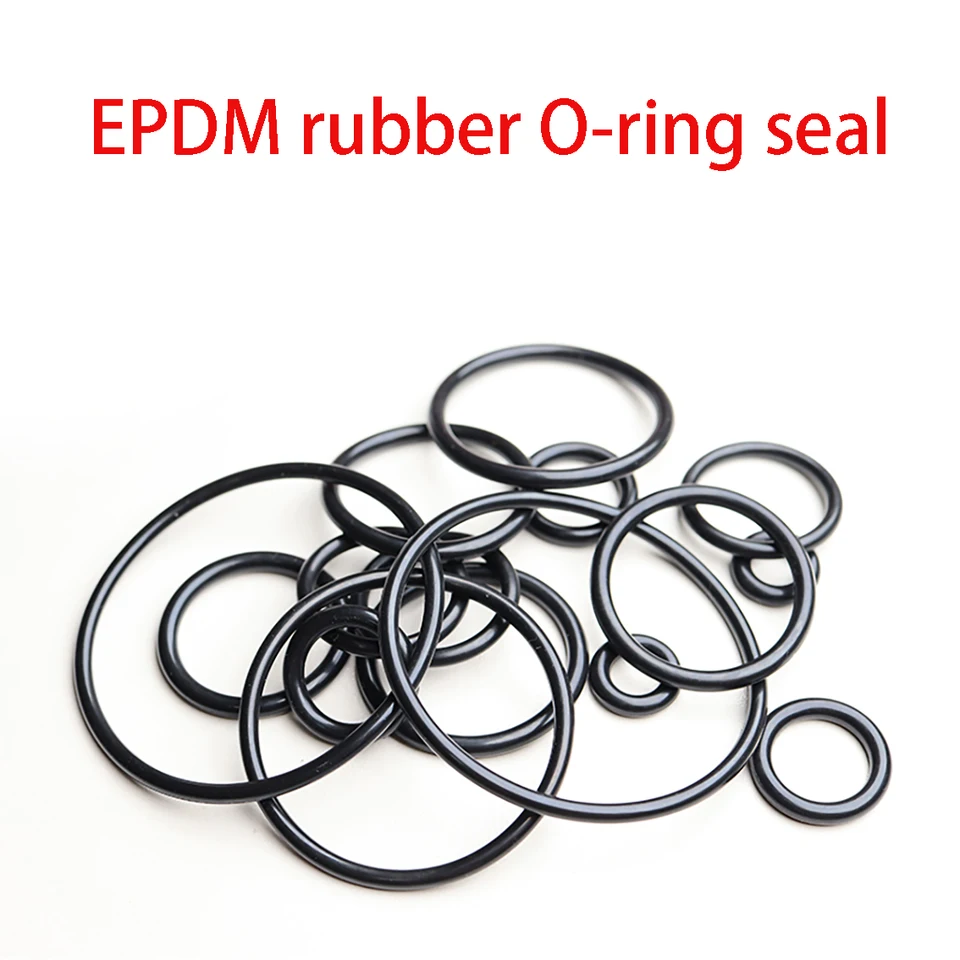 10ks čierny CS 2,4 mm EPDM O-Ring Automobilový gumový gumový O-krúžok Korózia a olej odolný voči tesneniu vonkajšieho priemeru 6 mm-160 mm