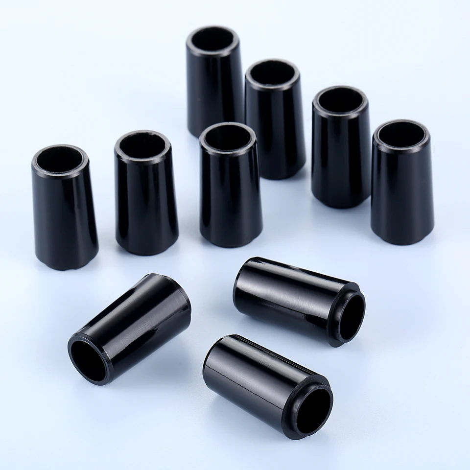 10ks čierny plast 0,355 Golf Ferrules 9.2x24.5x13,4 mm Fit for Irons Club Splavné príslušenstvo Vysoko kvalitné