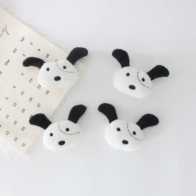 10ks/šarža 7,5*5 cm DOP Doll Applique Crafts for Children Cair Clip Accessorie and Dress Scarf Decoration