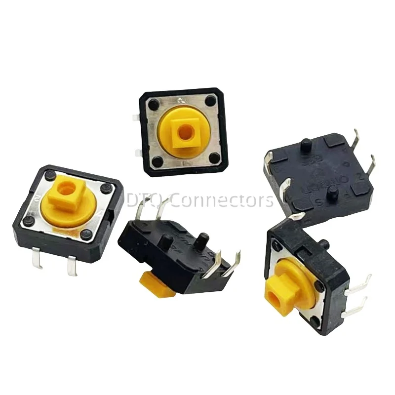 10ks/šarža B3F Series Light Touch prepínač B3F-4055 Spínač tlačidla 12x12x7.3 mm