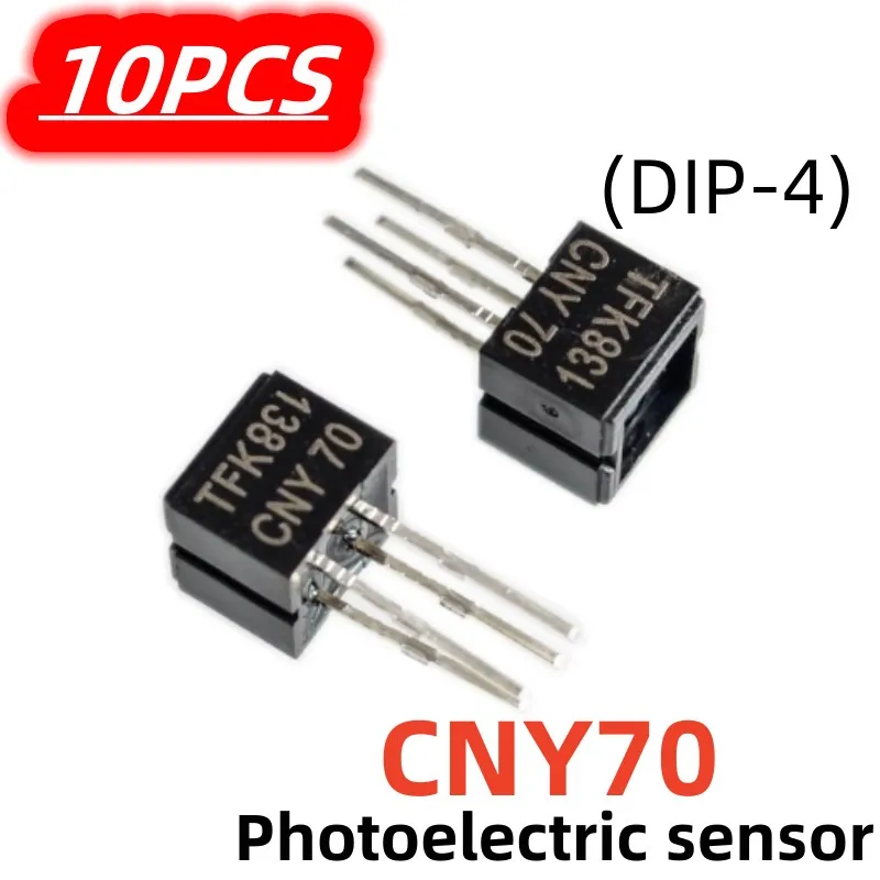 10ks/šarža CNY70 Reflexný fotoelektrický spínač Infračervený fotoelektrický spínač fotoelektrický senzor DIP-4