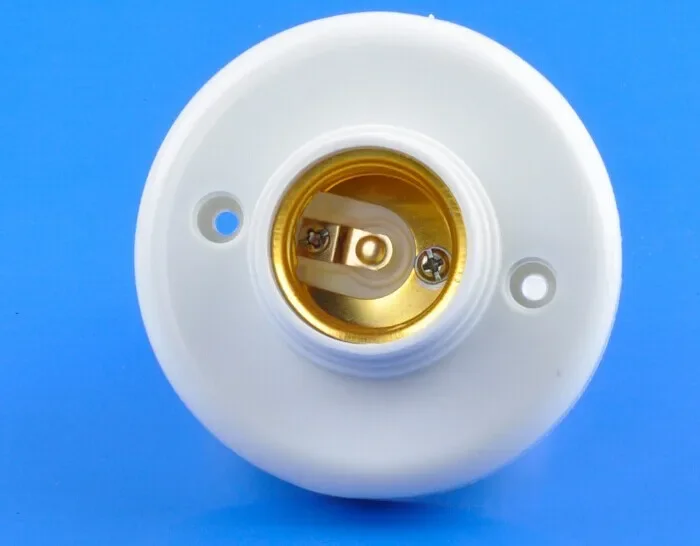10ks/šarža E27 držiak žiarovky, objímka okrúhle žiarovky, držiak bieleho žiarovky, priemer 78 mm a výška 40 mm pre LED žiarovky Inštalácia
