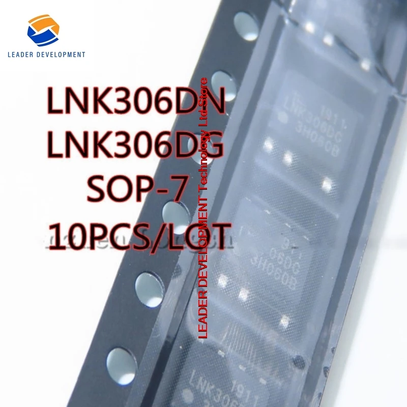 10ks/šarža lnk306dn lnk306dg lnk306 SMD SOP7 AC/DC Converter Chip Nový v sklade elektronika