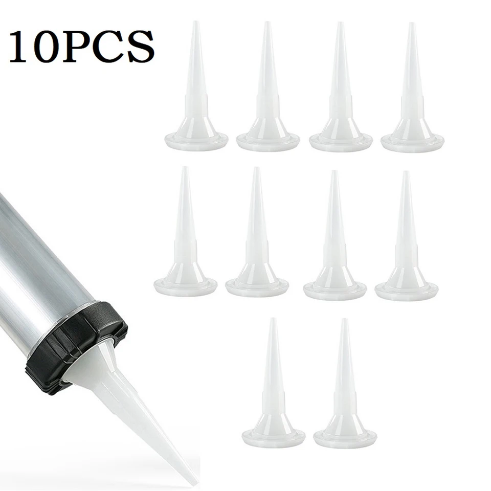 10ks štrukturálne lepidlá dýza plastová Univerzálna tmel dýza sklenená lepidlá Špička Construction Tools Tools Plastové lepidlo ústa
