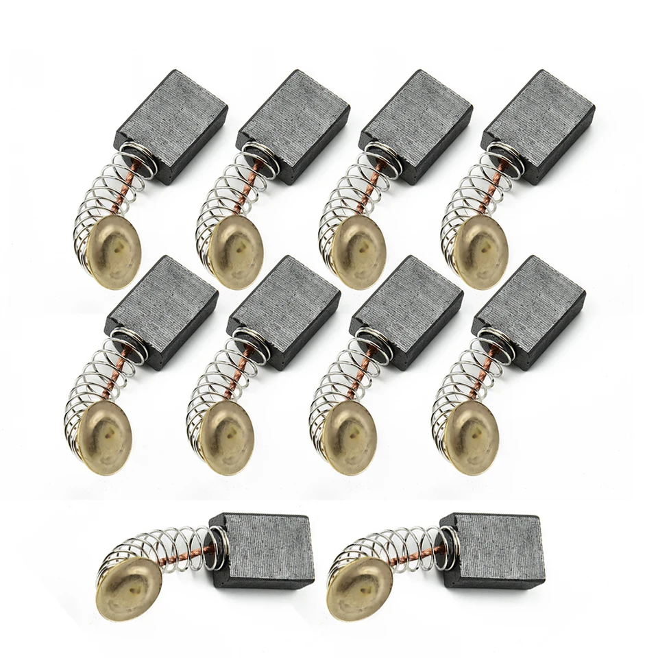 10ksová kefa na uhlíkové kefy 6x12x17mm pre reťazovú pílu 405 kefy Elektrická kruhová píla 5016 Elektrické výbery uhlíkových kefiek Výkonové diely
