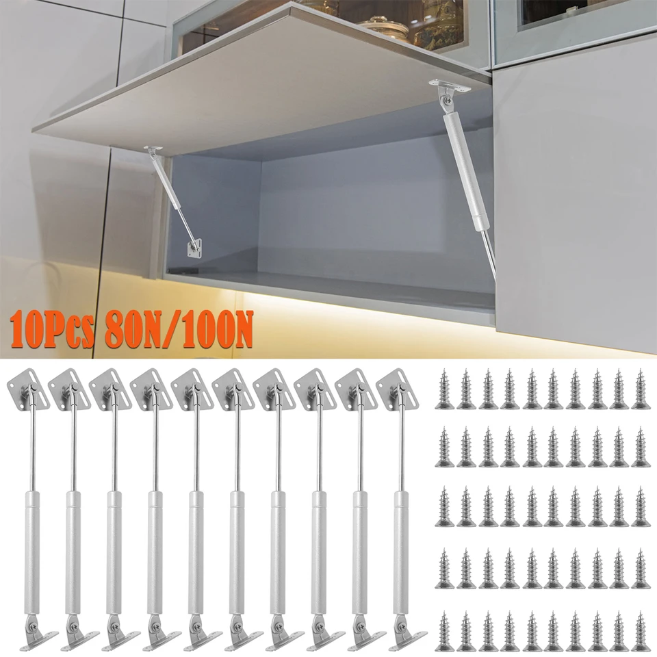 10ksové dvere skrinky Dvere Pneumatické opory Hinges Plynové vzpery Springový záves nábytku Dvere Dvere mäkká zatváranie skriniek Hinges 80n/100n