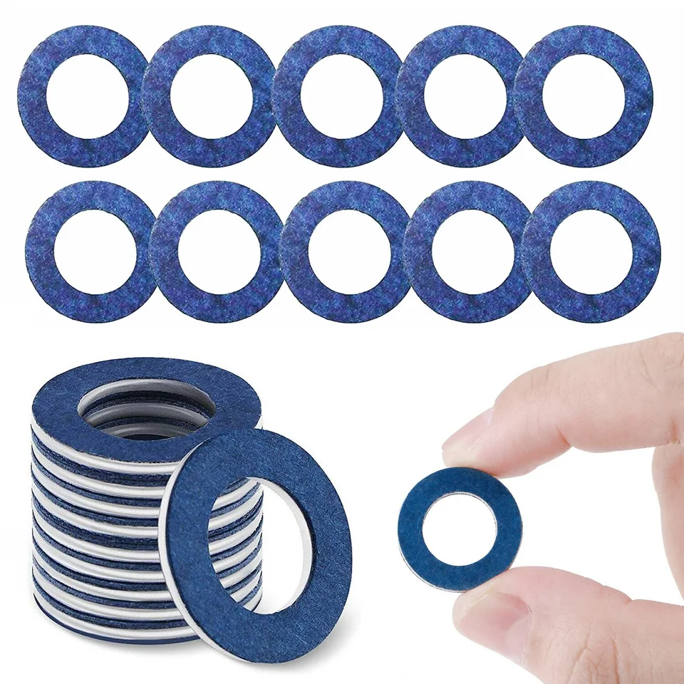 10ksové závitové olejové vypúšťacie zadky Závesné tesnenia Pasnička 12 mm tesniaci kruh automobilový motor pre Toyota Camry Corolla Lexus OE# 90430-12031