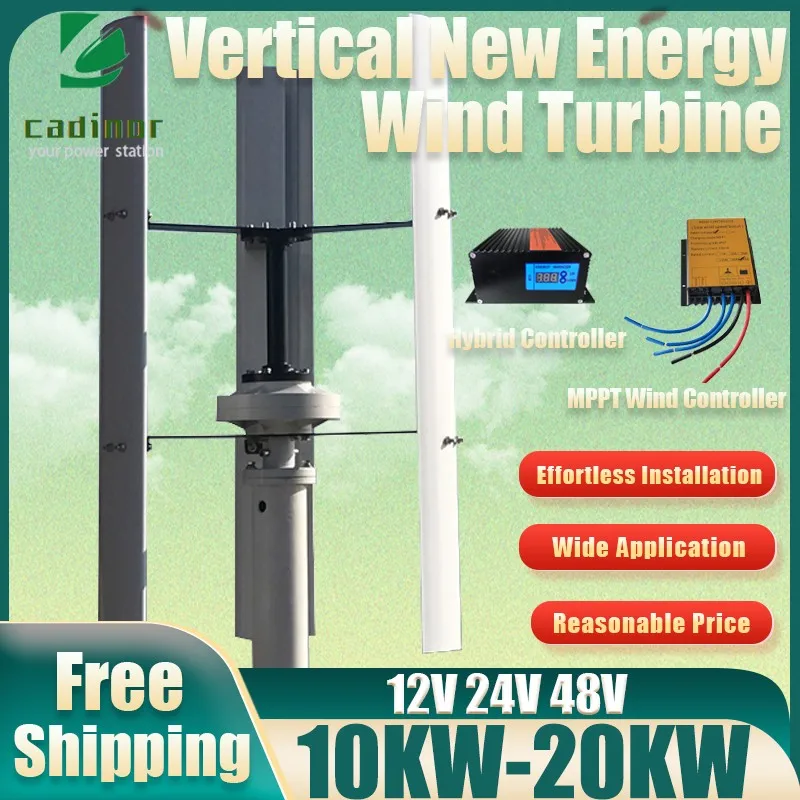 10KW 20KW 12V 24V 48V pre domácu vertikálnu veternú turbínu Free Energy Energia Wind Mill Permanent Maglev s MPPT