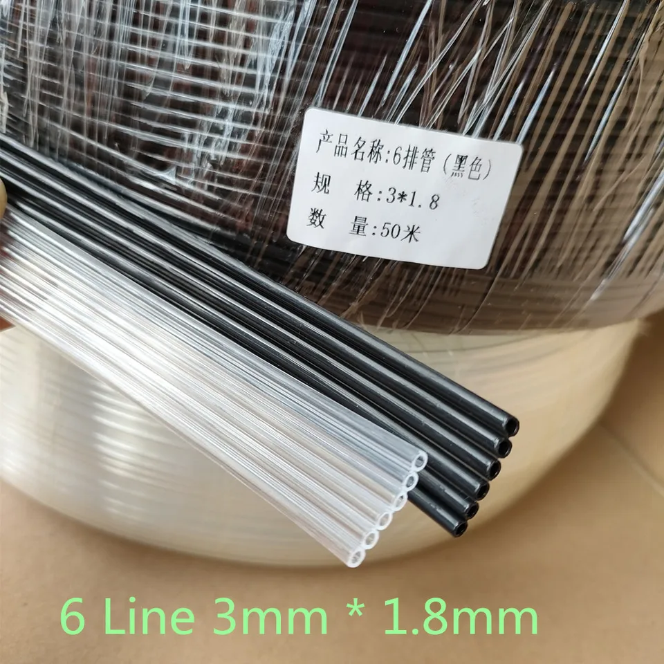 10m 6 riadkov 6 spôsobov 3 mm atramentovej hadice pre Epson TX800 XP600 XP601 XP610 XP701 XP801 XP820 Print Tlačová tlačiareň Tlačová trubica tlačiarne