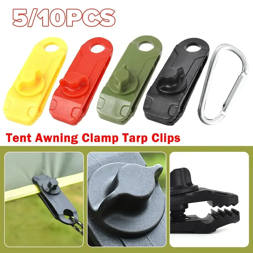 10pc Margee Cord Cast Cast Cap Clips Clips Striedový zámok Upevňovacie svorky Upevňovacie prvky Zasúvacie klipy Upevňovače Bunk