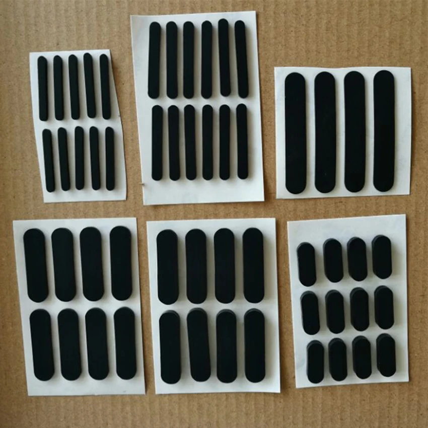 10pc Self Adhesive Silikone Gum Gum Oval Mat Cabinet Equipment Anti -Slip Feet podlahy podlahové chrániče šírky 3 - 5 mm hrúbka 1,5 mm