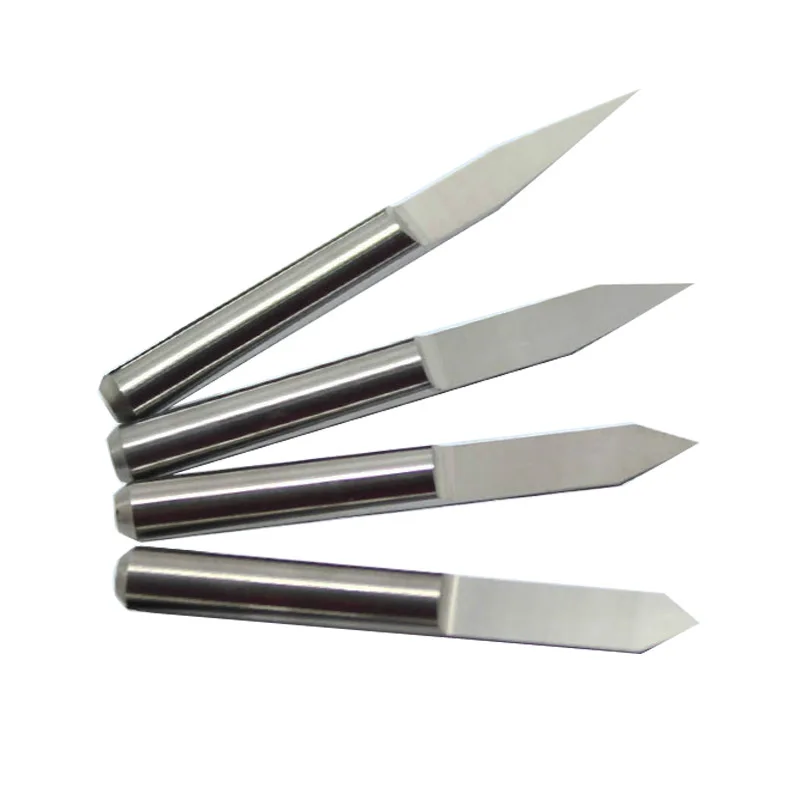 10pcs 10/15/20/25/30/40/45/60/90 DEGREES PCB gravírovanie bit V SHAP TIP END MILL MILDSTEN KARBIDE 3D 3.175 1/8 mletia CUTTER