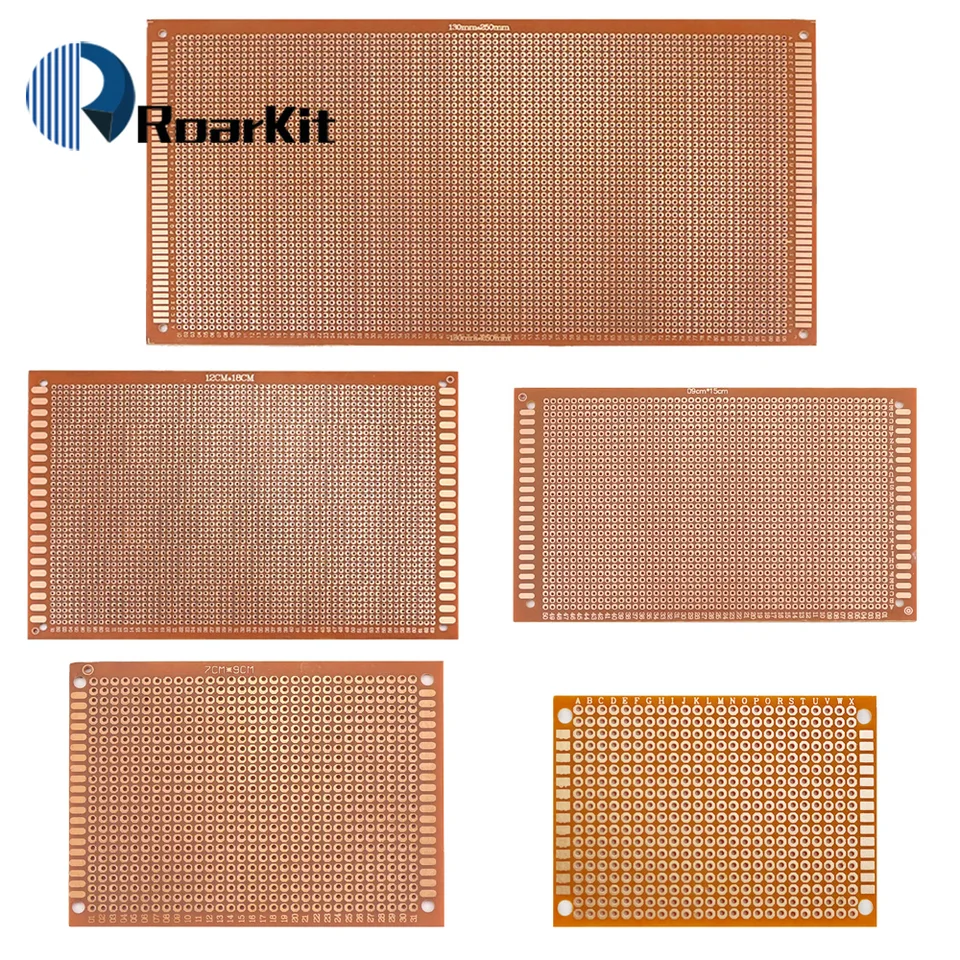 10pcs 5x7 7x9 9x15 12x18 13x25cm jednostranná doska dosky PCB chlieb Protoboard Univerzálne tlačené obvody