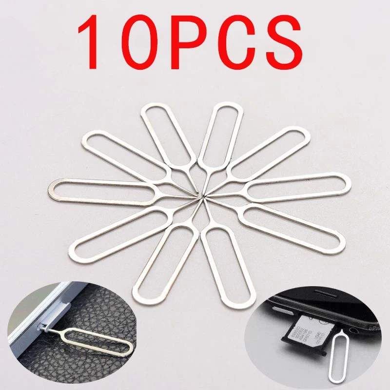 10pcs anti-lost Eject SIM Cards Tray Open Pin ihla Key Tool Ejetor pre iPhone iPad mobilný smartphone SIM Remover Accessories