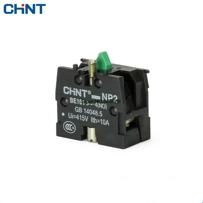 10pcs Chint CHNT Stlačenie tlačidla Spínač tlačidla NP2 Kontaktná skupina NP2-BE101 1 Normálne otvorený kontakt 10A NP2-BE102