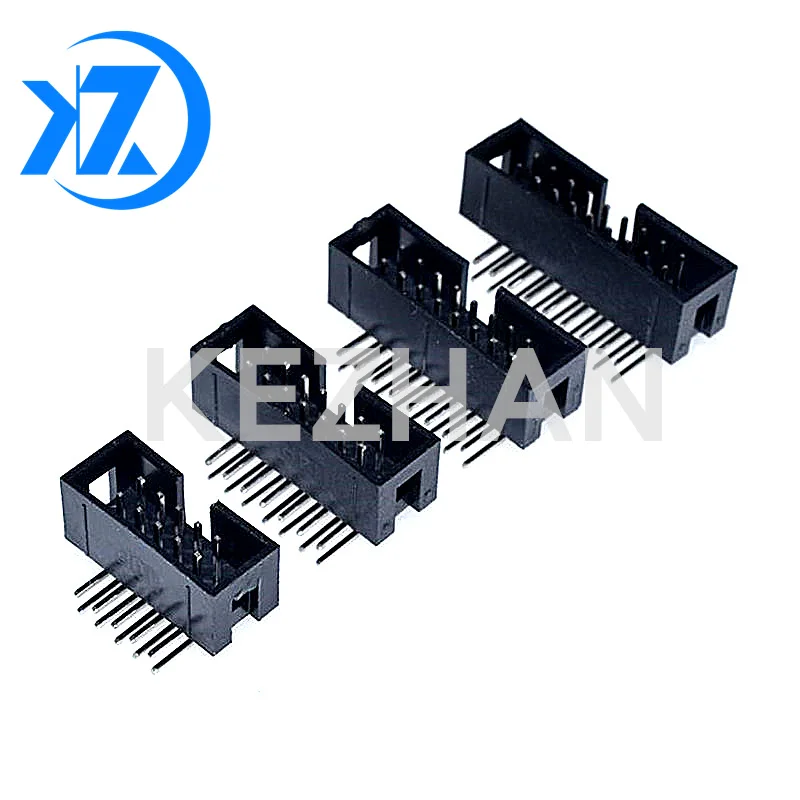 10pcs DC3 6P 8P 10P 12p 14p 16p 20p 26p 30p 34p 40p 50p 64p 2,54 mm zásuvkový konektor konektor ISP Mužský dvojitého uhla IDC JTA