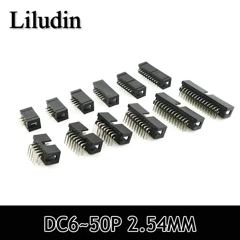 10pcs DC3 6P 8P 10P 14p 16p 20p 26p 30p 34p 40p 50p 2,54 mm konektor zásuvky ISP Mužský dvojitého priameho IDC JTAG