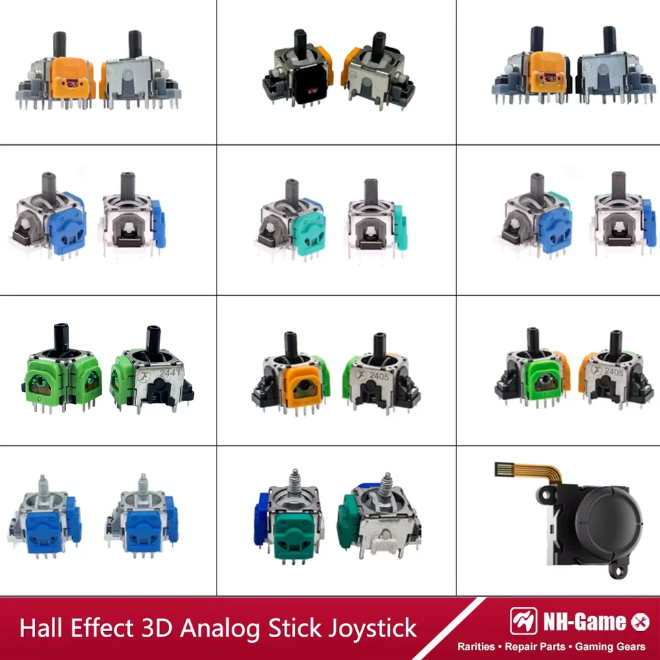 10pcs Hall Effect Joystick for PS5 Controller 3D Analog Stick Hall Effect Sensor Modul pre Xbox One Gamepad