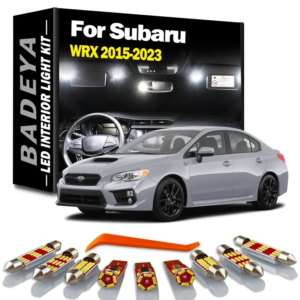 10pcs LED interiérová mapa Dome Light Kit Accessories pre Subaru WRX 2015 2016 2017 2018 2019 2020 2021 2022 2023