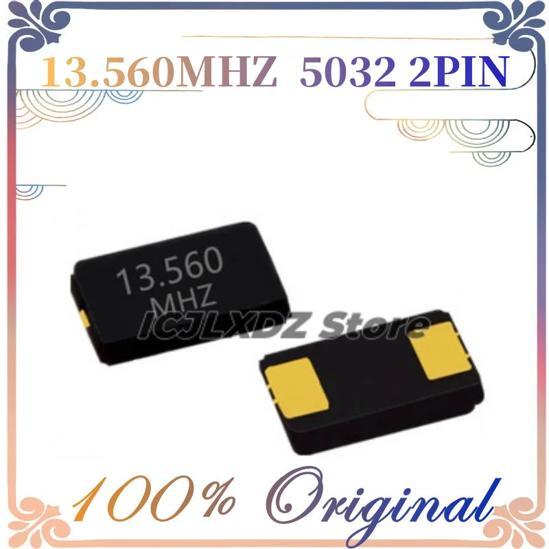 10pcs/lot Originálny nový 13,56MHz 13,560MHz 20pf 2pin 5032 13,56M SMD Quartz Resonator Crystal na sklade