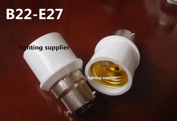10pcs Nový Zéland B22 až E27 LED držiak držiaka LED adaptér EDISON SCREC BC do ES B22-E27 LUSLIER LAMP BASE CONFERTER