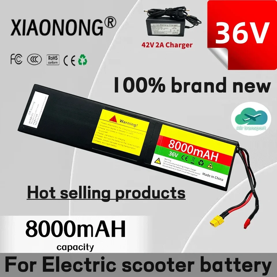 10S3P 18650 Littium-Ion Vysokokapacitné batérie 36 V 8000 mAh, vhodné pre elektrické skútre Kugo S1/S2/S3