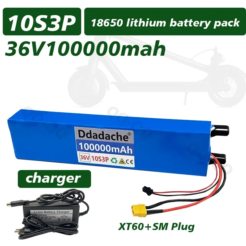 10S3P Electric Scooter Littium Battery Universal Chaterizable36V vstavaný BMS úplne nový 100 000 mAh