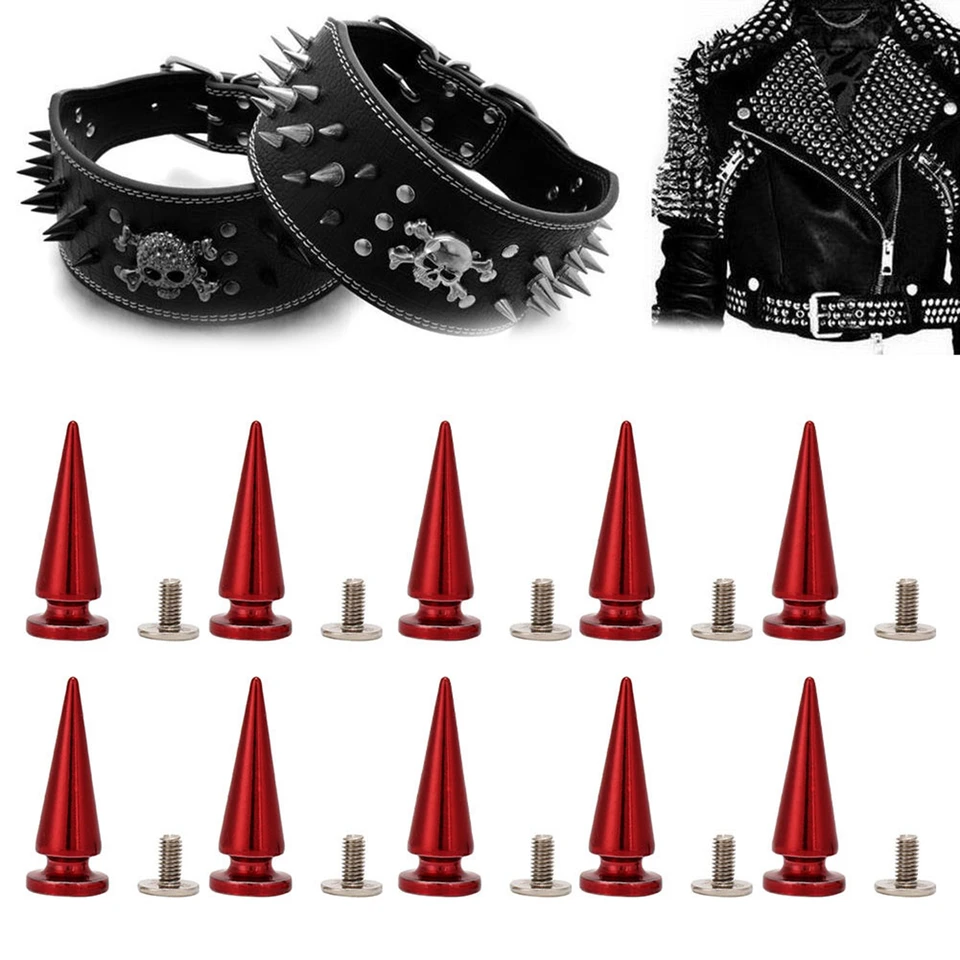 10set 10*26 mm meďná guľka Nivet kovový cvok s skrutkovou setou pre topánku na kožené tašky pre domácich majstrov