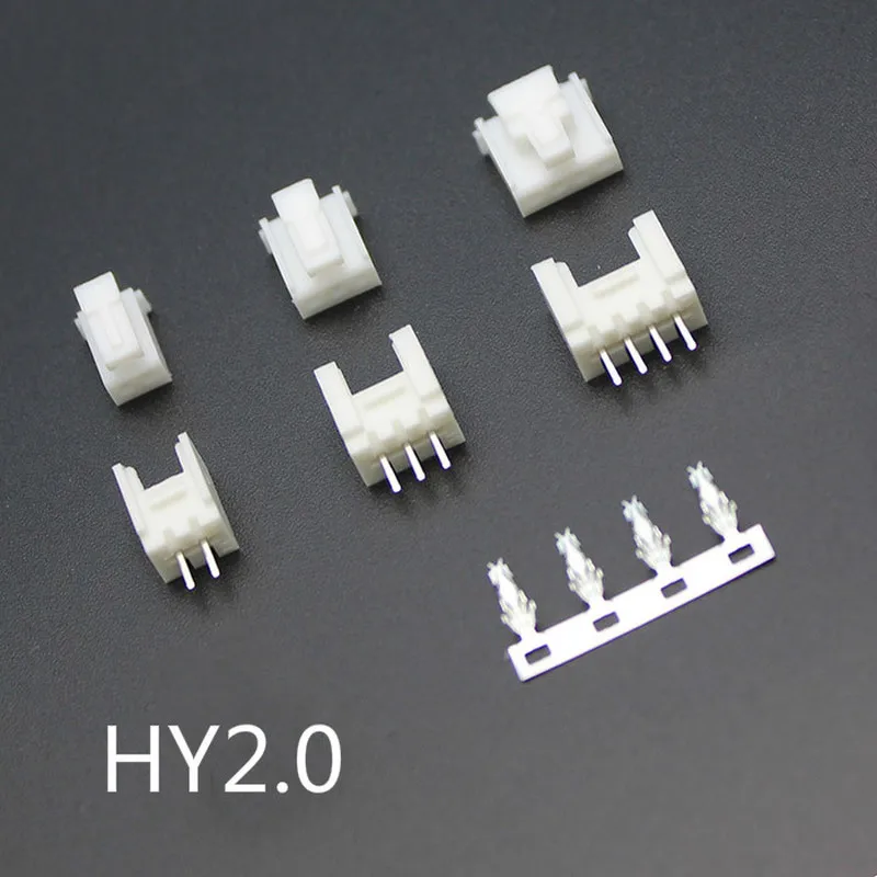 10sety 2,0 mm so zámkom Hy-2p 3p 4p 5p 6p 8p 8p Mužská objímka samica konektora konektora kondoru.