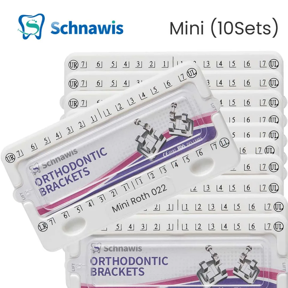 10sety zubné ortodontické mini kovové držiaky Vváky 022 