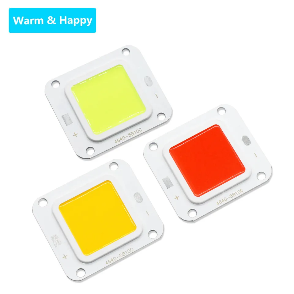 10W 20W 30W 50W High-Power LED LED LAMP DC30-32V LED COB šesť farebných guľôčkových guľôčok hliníkový svetlo svetlo svetlo LED žiarovka DIY