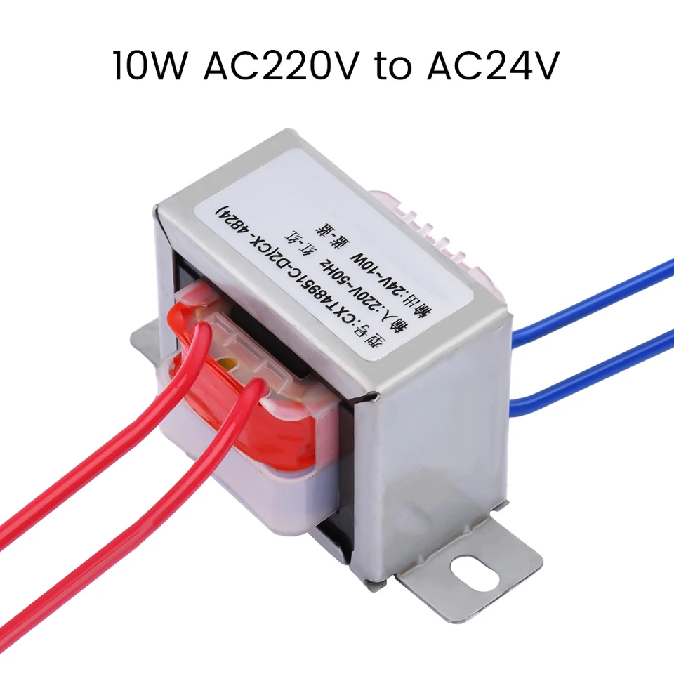 10W AC-AC jedno napätie 2-vodičového výstupného transformátora 220V až 24 V Malý izolačný transformátor pre napájací zdroj