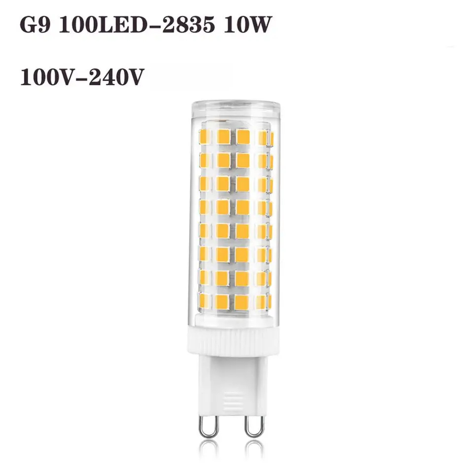 10W G9 100-240V LED žiarovka LED svetlo emitujúce svetlo svetlo na flicker keramickej energeticky úspornej žiarovky domácnosť kukuričná žiarovka