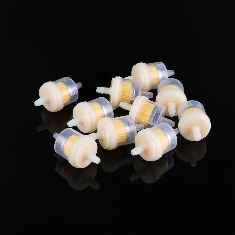 10x 4/25 '' 4 mm hadica motocyklového skútra filtra čistý inline plyn nový