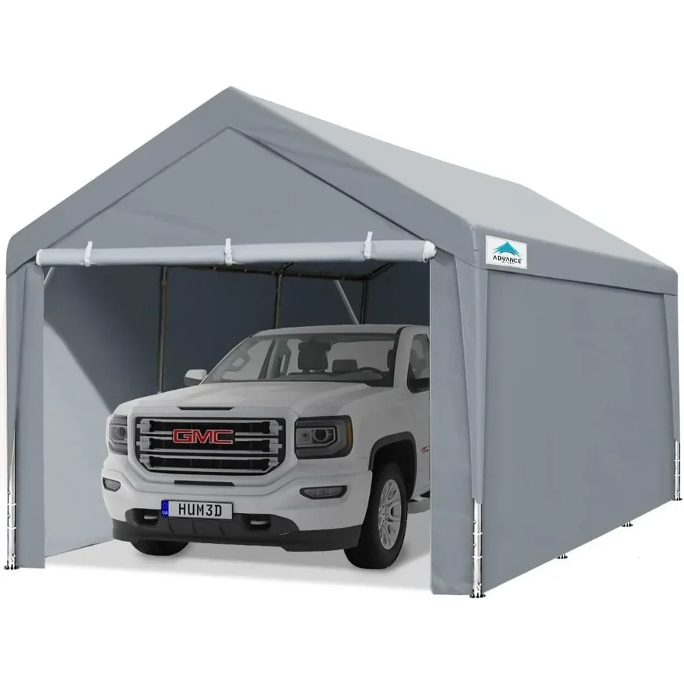 10x20 ft ťažkoradná oceľová prístrešok, nastaviteľná výška od 9,5 do 11 stôp, Car Canopy Garáž Party