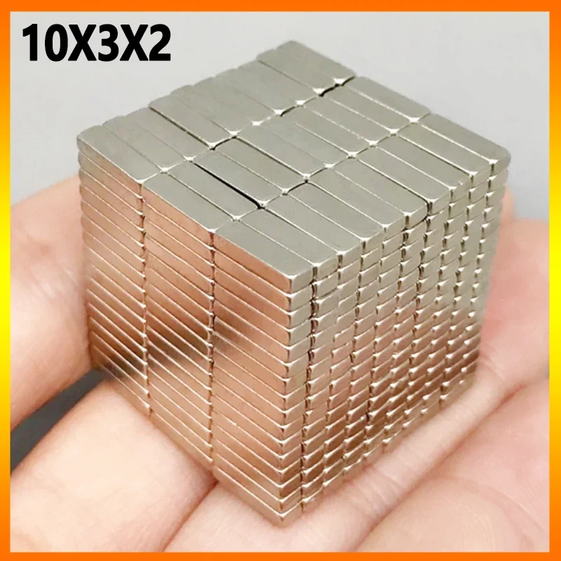 10x3x2mm 20/50/100/500/2000ks Strong Neodymium Block Square Magnet 10*3*