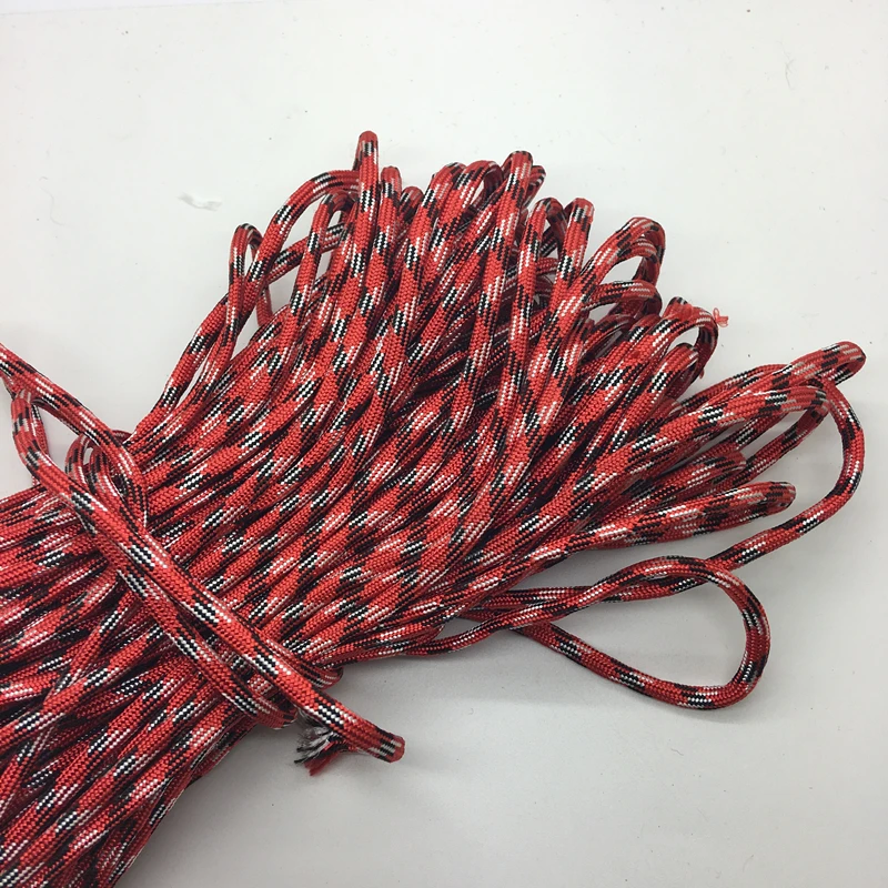 10YDS/LOT MXI Color Paracord náramky lano 7 prameň kemping na parašu
