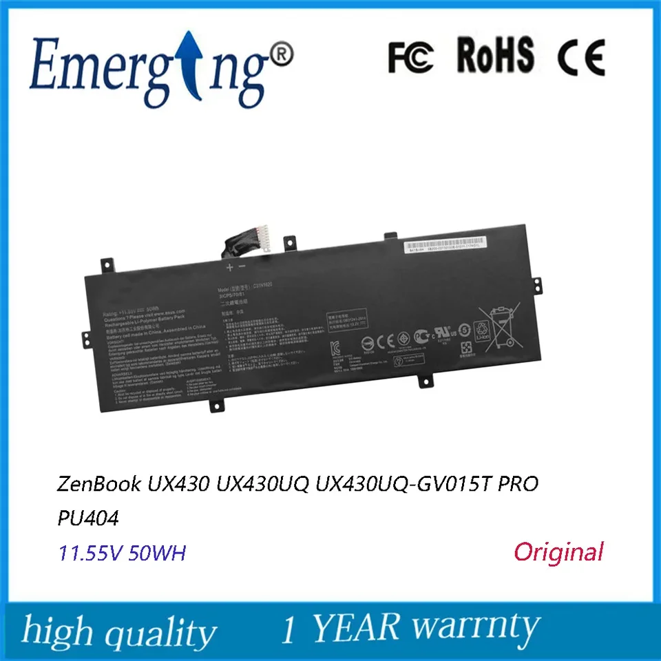11,55V 50WH NAPOHLATNÝ BATTERICKÝ CR31N1620 pre ASUS ZENBOOK UX430 UX430UQ UX430UQ-GV015T PRO PU PU404 PU404UF