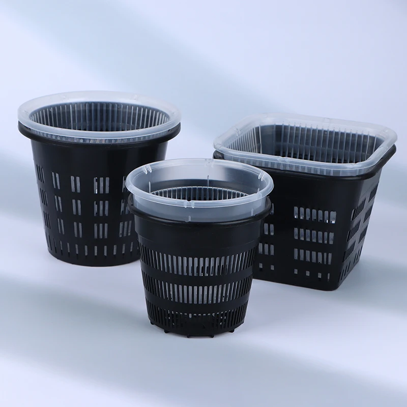 11 cm 14 cm motýľ orchidey Špeciálny kvetinový hrniec s bočným otvorom siete Plant Flower Basket Plastová priedušná nádoba