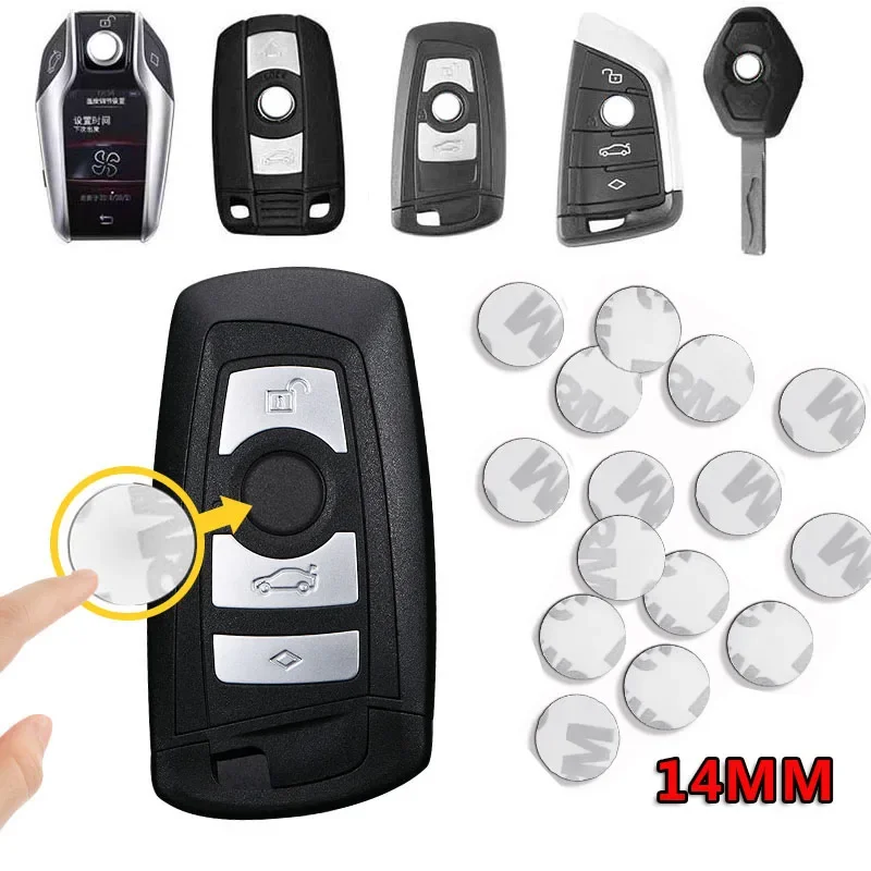 11 mm 14 mm nálepka na logo loga pre auto pre diaľkové ovládanie vozidla pre Opel Jeep Subaru Lexus Ford Mustang Peugeot Toyota Hyundai Kia