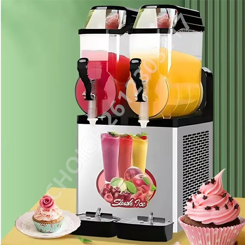 110/220V Commercial 12L 24L Slushie Machine Ice-Cool Juice Smoothie Slushie výrobca mrazeného nápojového zásobníka Dávkovacieho stroja