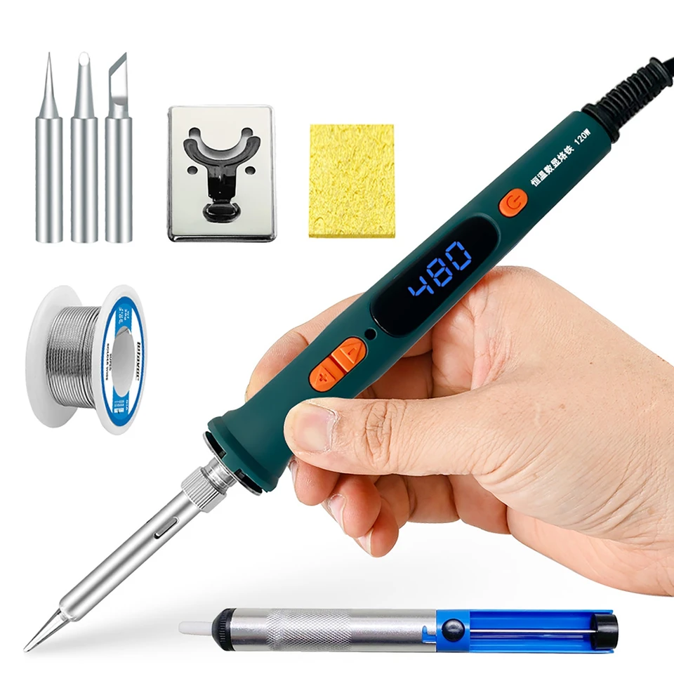 110/220V Elektrické spájkovanie Iron LED Digitálne zobrazenie Teplota Konštantná teplota 200-600 ℃ Sada spájkovacích nástrojov opravy