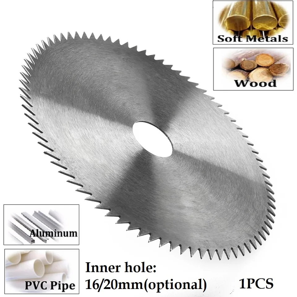 110 mm 16/20 mm rezací kotúč 75 zubov Kruhová píla Čepeľ drevené drevo Plastové rezanie kolesa Power Rotary Tool