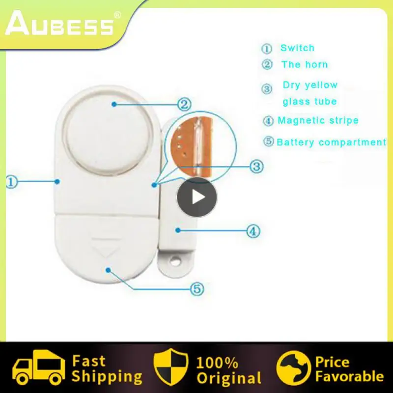 110db Dverové okno Zvuk Alarm 110DB Wireless Magnetic Sensor Security zabezpečenie zlodeja proti zlodeju