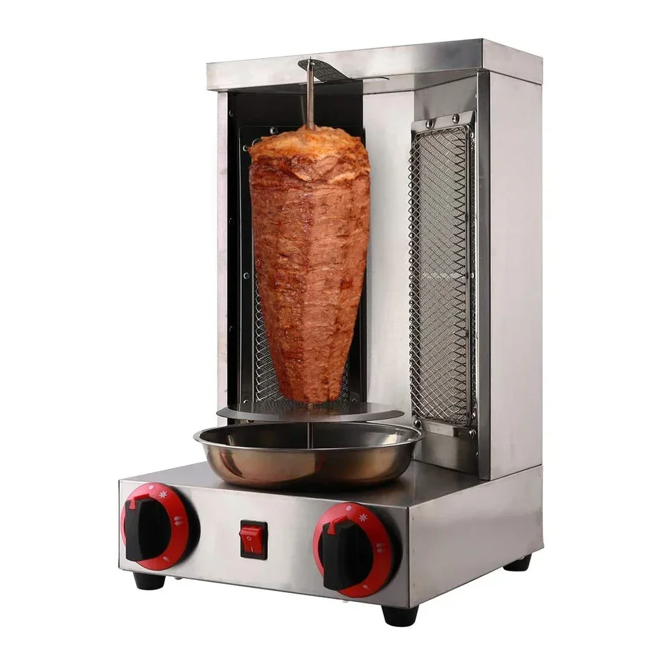 110V 220V Plynový kebab shawarma elektrické vykurovanie BBQ Lamb Mriežky Vertikálne mäso pražička pekáča v rúre