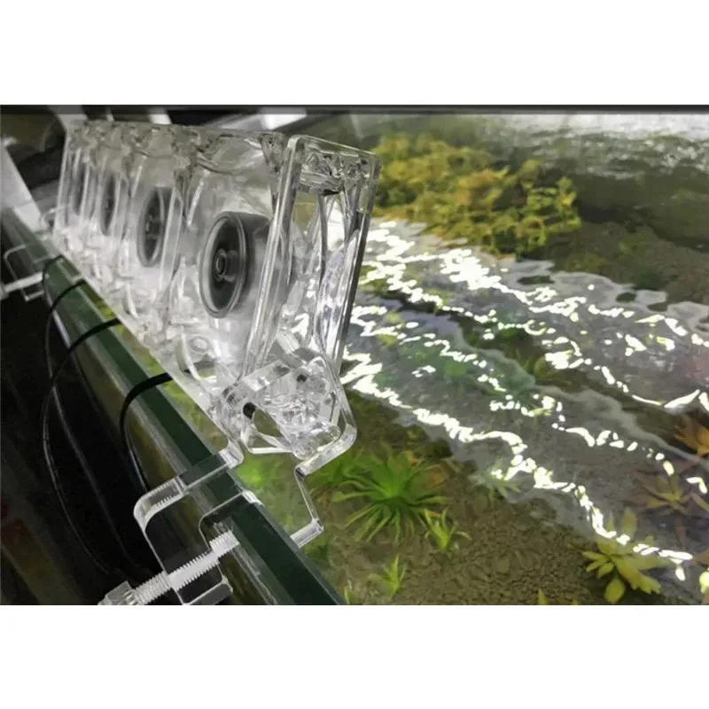 110V ~ 240 V Transparentné chladiace ventilátor Mini nano klip na akváriovú vodnú rastlinnú elektráreň Rybie útes Coral Tank Teplota