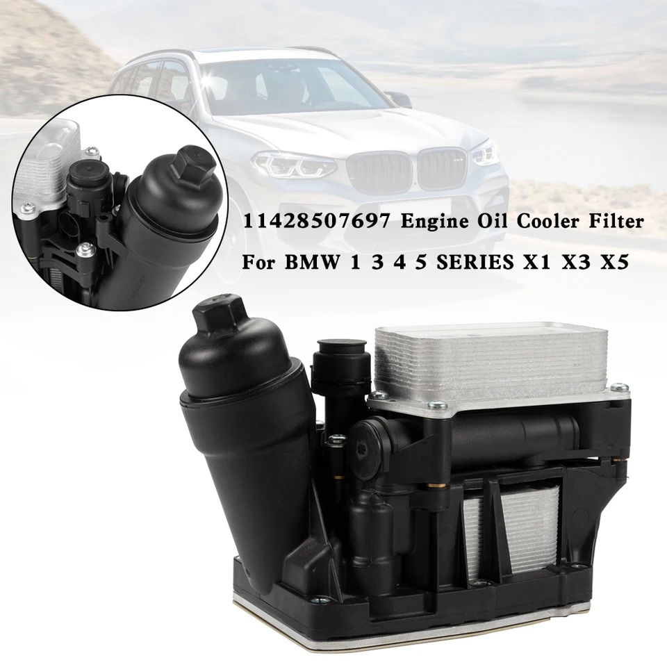 11428507697 Filter chladiča motorového oleja pre BMW 1 3 4 5 Series X1 X3 X5