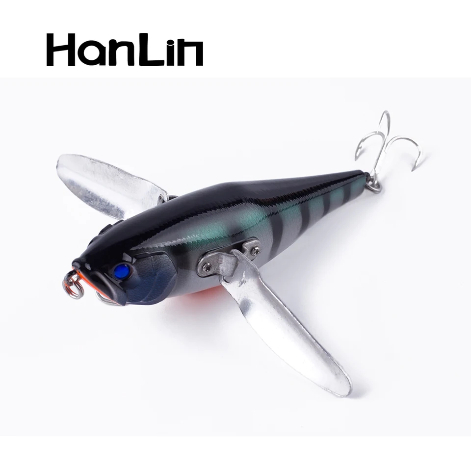 115 mm/33,5 g Topwater Popper návnada plávajúce rybárske láka na tvrdé telo Nerezové kovové krídla Wobbler Swimbait Pesca Pike Bass Tackle